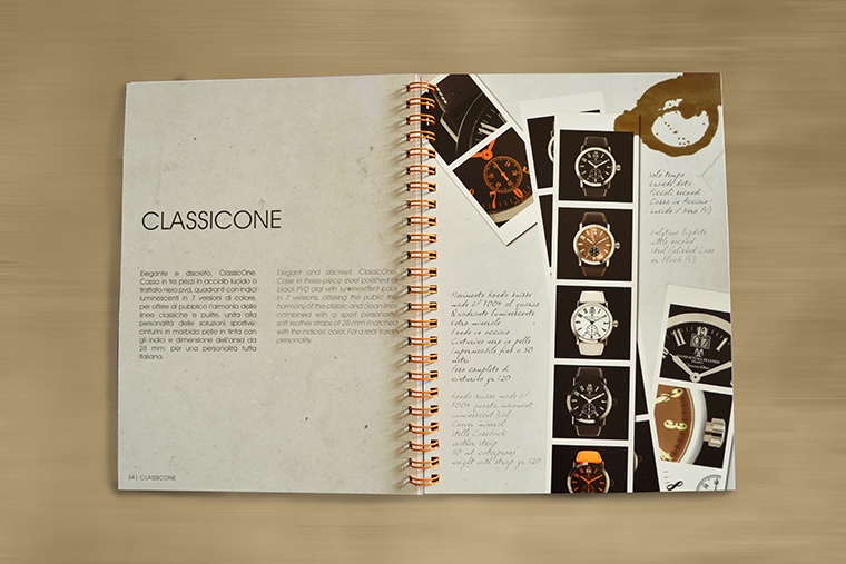Book realizzato per Tyme Style - orologi