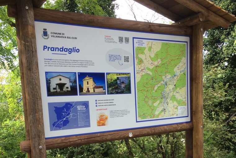 Pannelli informativi realizzati per il comune di Villanuova sul Clisi
