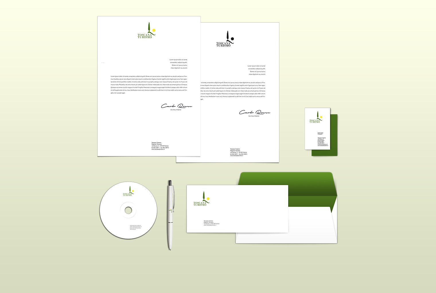 Immagine coordinata per Toscana Turismo